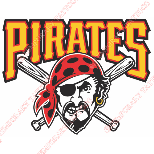 Pittsburgh Pirates Customize Temporary Tattoos Stickers NO.1839